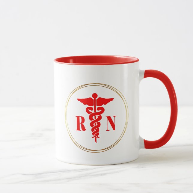 Taza Nurse Caduceus Symbol Mug (Derecha)