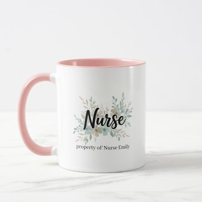 Taza Nurse Grad Nursing School Gift Thank you Two-Tone  (Izquierda)
