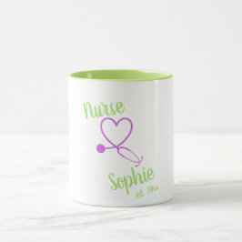 Taza Nurse Graduación Mug Gift Personalizado Añadir nom