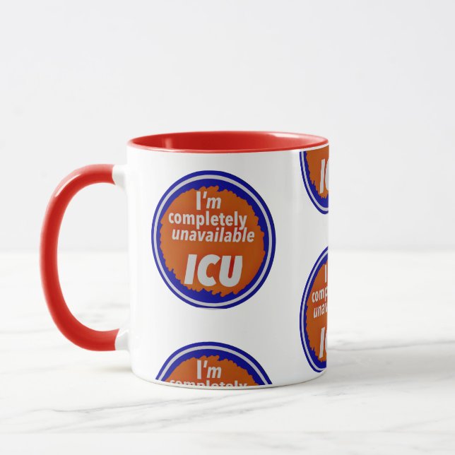 Taza Nurse Humor Print Novelty: I C U mug (Izquierda)