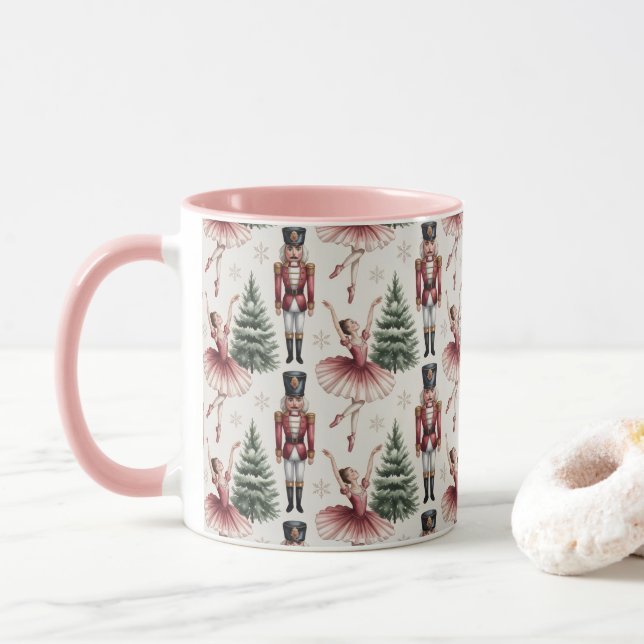 Taza Nutcracker Ballerina ballet dancer christmas tree  (Con donut)