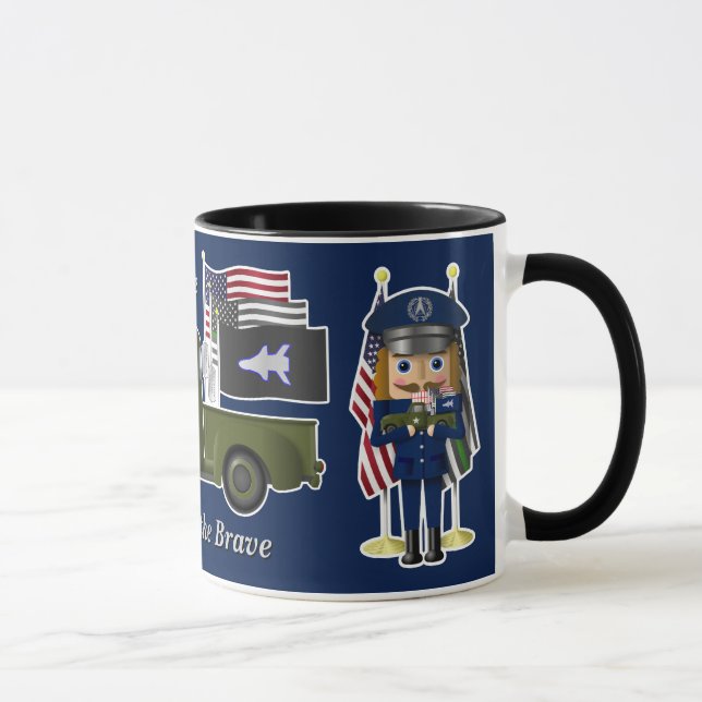 Taza Nutcracker de la Fuerza Espacial con un pequeño ca (Derecha)