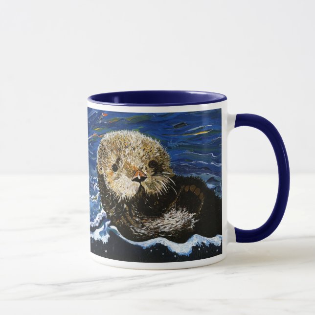 Taza Nutria de mar linda (Derecha)