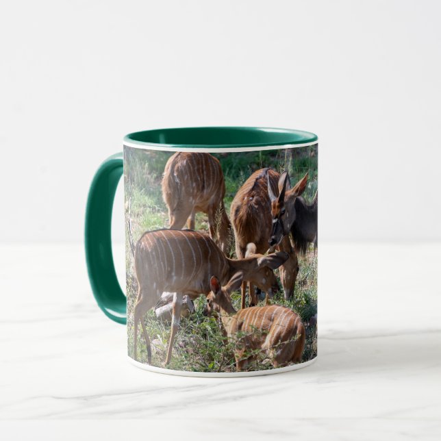 Taza Nyala Elegante – Naturaleza Africana (Anverso izquierdo)