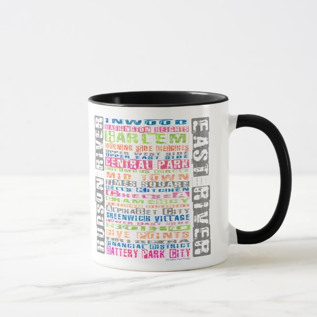 Taza NYC Vecindarios Arcoiris (Derecha)