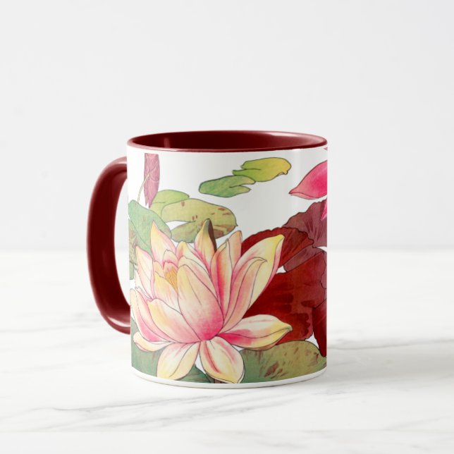 Taza Nymphaea lotus (Anverso izquierdo)