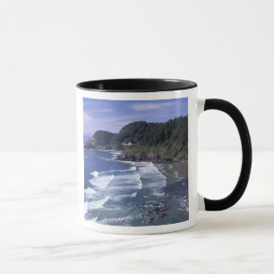 Taza O, Costa de Oregón, Faro de Heceta Head, en