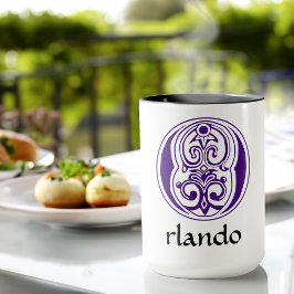 Taza O de la Capital Decorativa Botánica Medieval