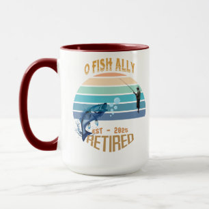 Taza ☕ 🎣 "O-Fish-Ally Retirado: ¡Morning Bliss 2025!" 