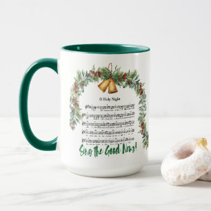 Taza O SALIENTES Navidades NOCTURNOS Himno & Scripture 