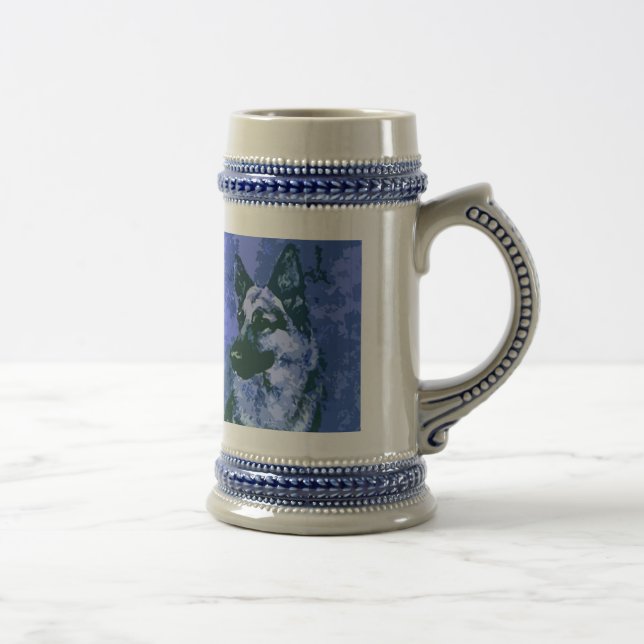 Taza o Stein del pastor alemán (Derecha)