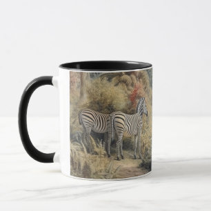 Taza Oasis de Cebra y Reunión de Leona Botánico Vintage