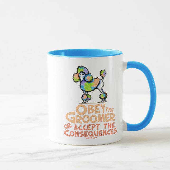Taza Obedezca El Cerdo Arcoiris Groomer (Derecha)