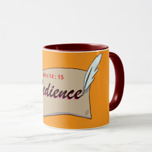 Taza Obedience ( John 14:15 ) Mug & Cup