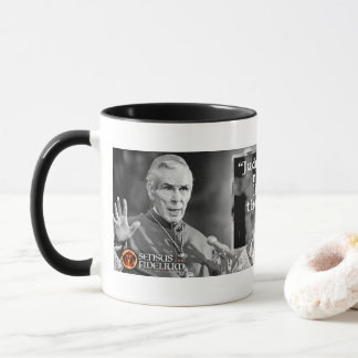 Taza Obispo de citas religiosas católicas Fulton Sheen