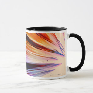 Taza Objetos abstractos coloridos contra blanco