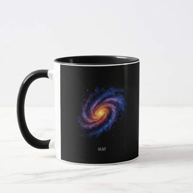Taza Obra de arte de galaxia - Ilustracion espacial de  (Izquierda)
