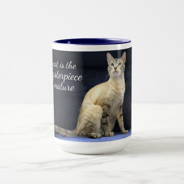 Taza Obra maestra del gato de Bengala (Centro)