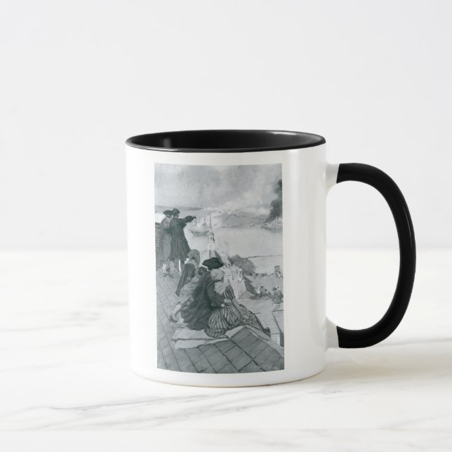 Taza Observación de la lucha en el ilustracion del (Derecha)