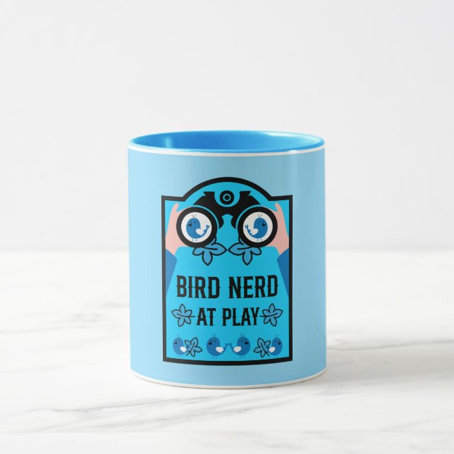 Taza Observador de aves original único (Centro)