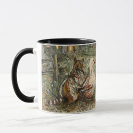 Taza Observando en silencio animales caprichosos de gra