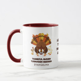 Taza OBSESIONADO CON TURDUCKEN Día de Acción de Gracias