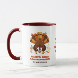 Taza OBSESIONADO CON TURDUCKEN Día de Acción de Gracias
