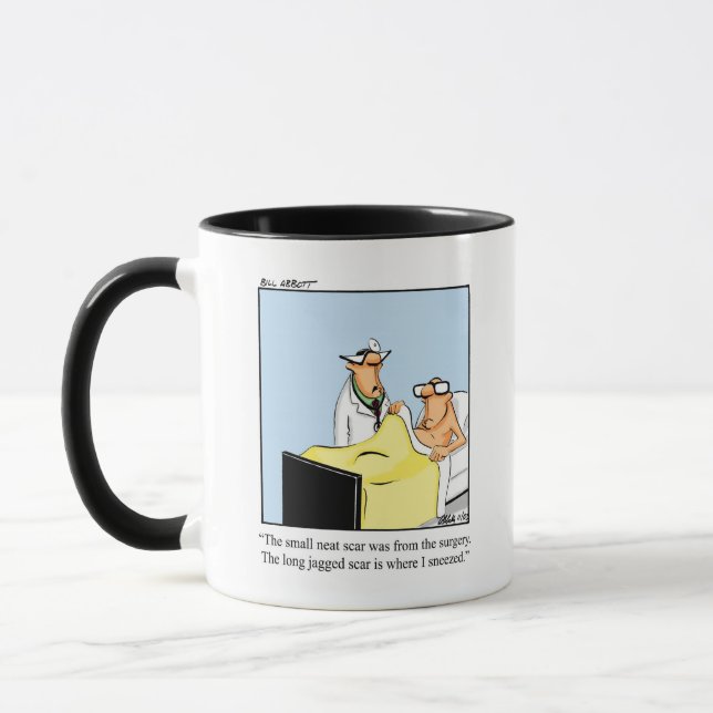 Taza Obtener bien Humor Mug (Izquierda)