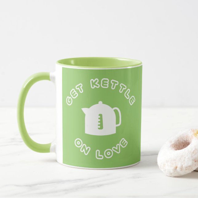 Taza Obtener Kettle En El Amor (Con donut)