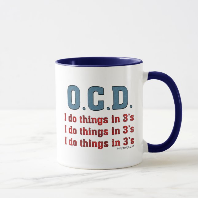 Taza OCD I hago cosas en los 3 (Derecha)