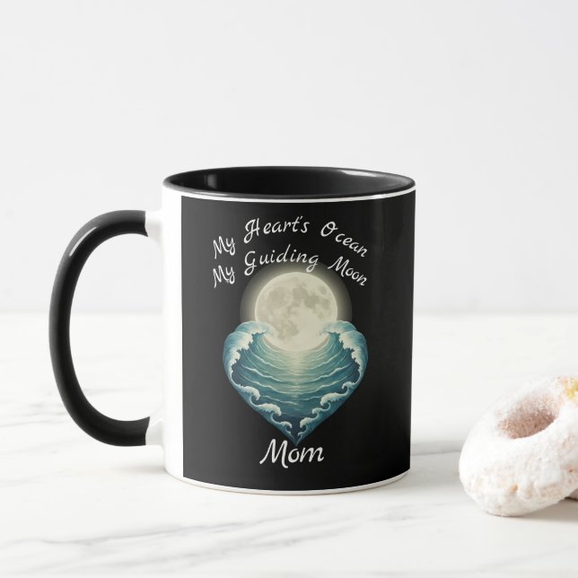 Taza Ocean Heart Guiding Moon Mom (Con donut)