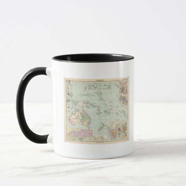 Taza Oceanien - Atlas Mapa de Oceanía (Izquierda)
