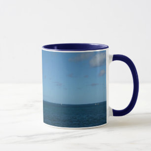 Taza Océano azul del horizonte de Santa Lucía