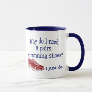 Taza Ocho zapatillas deportivas de los pares