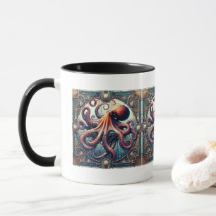 Taza Octopus Art Deco