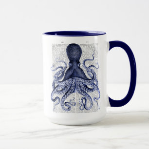 Taza Octopus azul