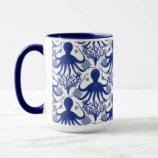 Taza Octopus (fondo claro) (Izquierda)