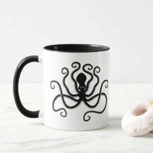 Taza Octopus icónico de cerámica de estilo marino de Mi