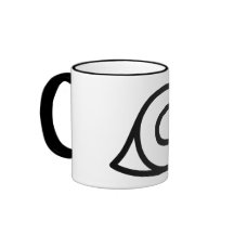 Taza ocultada del pueblo de la hoja