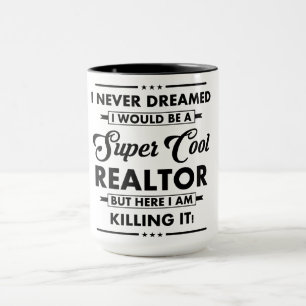 Taza Ocupación/Profesión Divertida Agente Inmobiliario 