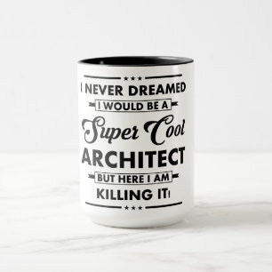 Taza Ocupación/Profesión Divertida Arquitecto Super Gen