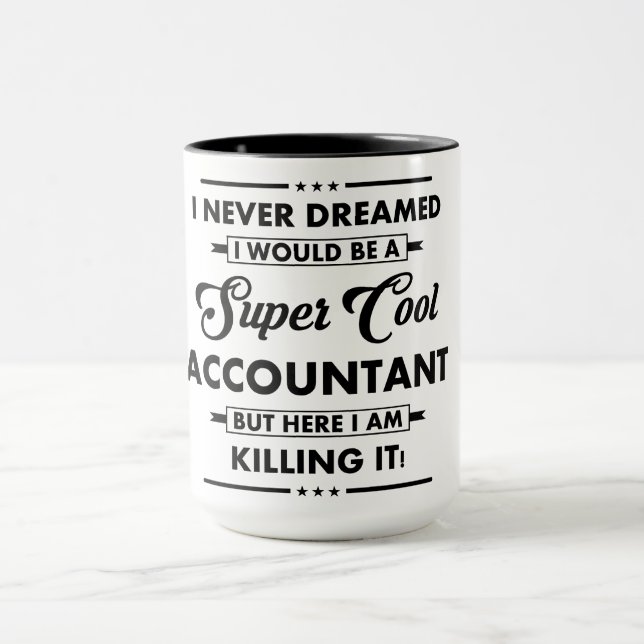 Taza Ocupación/Profesión Divertida Contador Súper Genia (Centro)