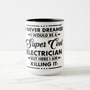 Taza Ocupación/Profesión Divertida Electricista Super C