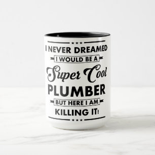 Taza Ocupación/Profesión Divertida Fontanero Super Guay