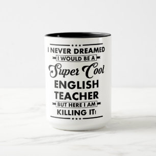 Taza Ocupación/Profesión Divertida Profesor Super Genia