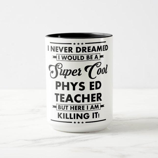 Taza Ocupación/Profesión Divertida Profesor Super Genia (Centro)