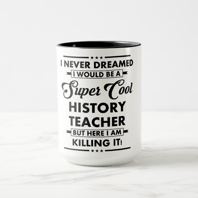 Taza Ocupación/Profesión Divertida Profesor Super Genia (Centro)