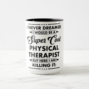Taza Ocupación/Profesión Divertida Terapeuta Super Geni