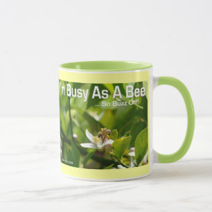 Taza Ocupado como abeja, así que no te muevas - Ringer