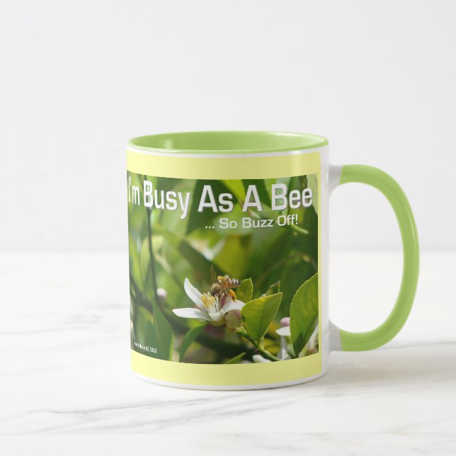 Taza Ocupado como abeja, así que no te muevas - Ringer  (Derecha)